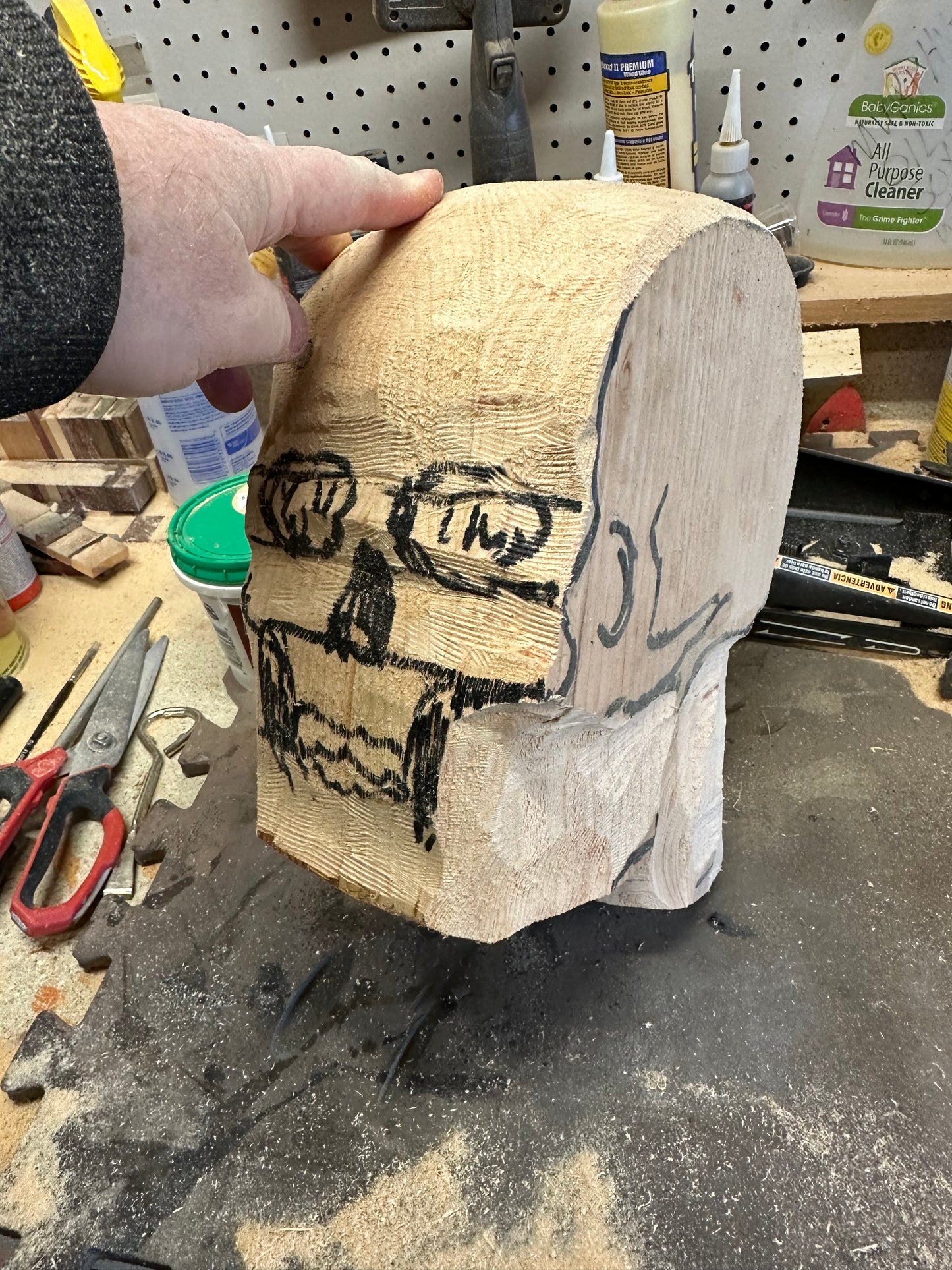 Wooden Skull (Pine-skull)